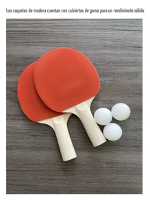 Portable Ping Pong Game With Retractable Net And Rackets - 灰色 - 查看 4