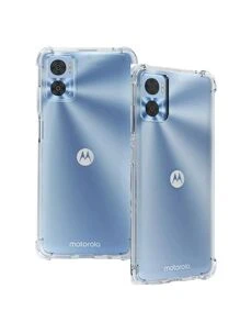 Kit Capa Capinha Para Moto E22 Anti Impacto + Película 3D - Vidro - Transparente - Visão 2