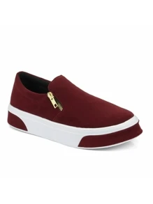 GuGi Women Casual Shoes - Burgundy - View 6