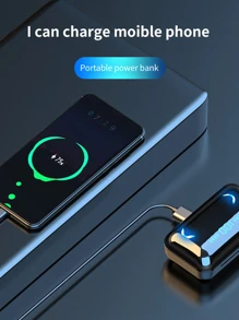 Audifonos bluetooh Inalámbricos In-ear F9-5 TWS Táctil IPX7 Impermeable  Cancelacion De Ruido Pantalla Digital Con Luz Led