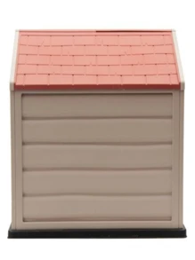 Casa Para Perro Chico Mediano Termica De Plástico Exterior - Beis - Ver 5