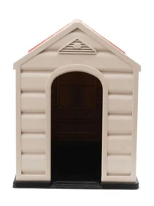 Casa Para Perro Chico Mediano Termica De Plástico Exterior - Beis - Ver 4