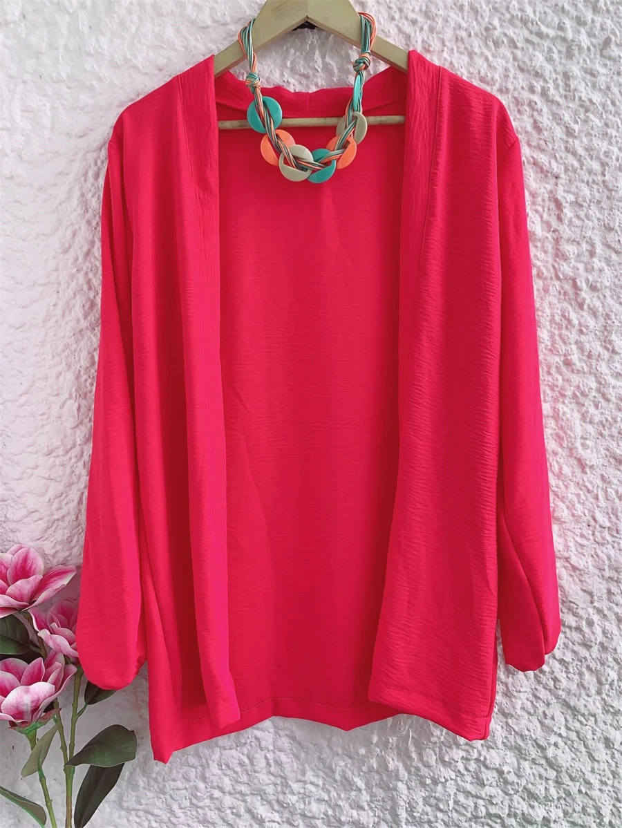 Women Kimonos - Hot Pink - View 1