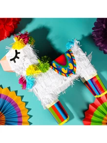 JOYIN Kids Big Llama Pinata 13"x16" for Fiesta Decorations - Multicolor - View 4