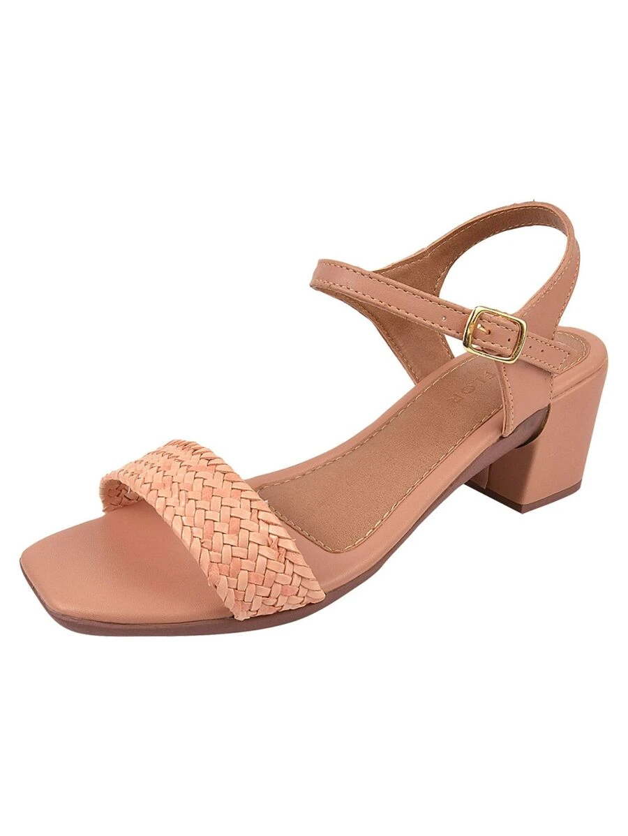 Women Heeled Sandals - Dusty Pink - View 1