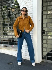 liberty moda Women Denim Jackets & Coats - 駝色 - 查看 9