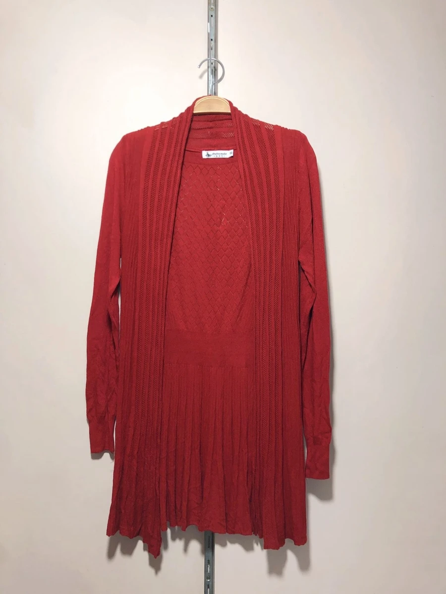 Women Cardigans - Hot Pink - View 1