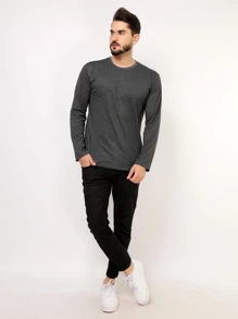 Men T-Shirts & Tanks - Gris Oscuro - Ver 1