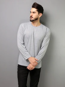 Men T-Shirts & Tanks - 灰色 - 查看 3