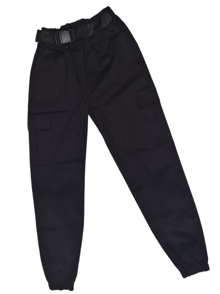 Jogger de cargo para dama - Negro - Añade 5