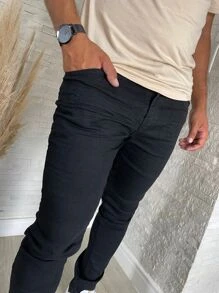 Calça Skinny Masculina Com Lycra Elastano Linha Premium