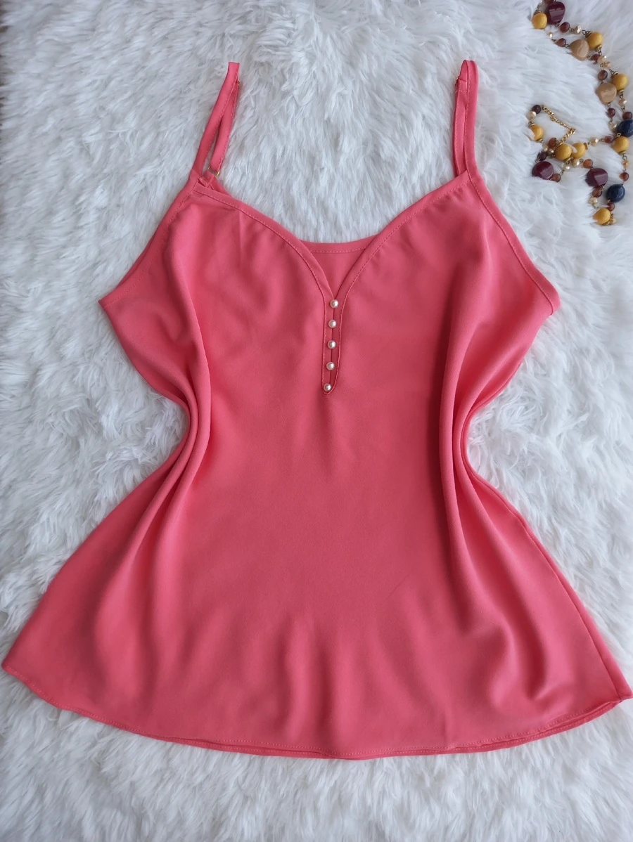 Women Tank Tops & Camis - Pink - View 1