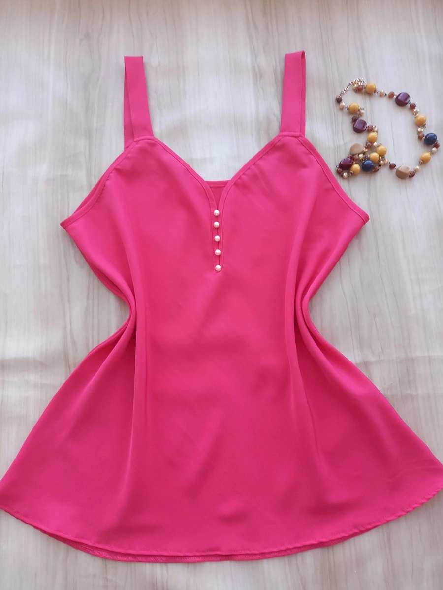 Women Tank Tops & Camis - Rosa Fucsia - Ver 1