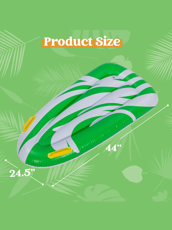 Sloosh 2Pcs Inflatable Boogie Boards and Kids Swimming Pool Floating