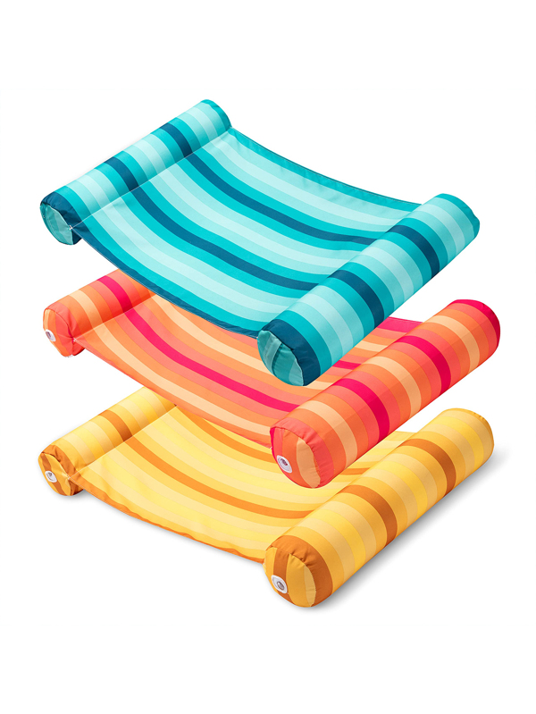 Sloosh 3 Pack 4in1 Inflatable Pool Floats Hammock for Pool, Lake