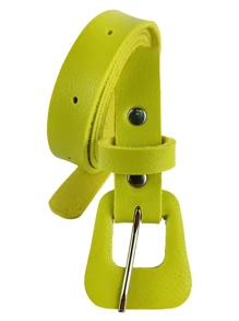 Kit 3 Com Cinto Fino De Fivela Violão Feminino Em Couro Sintético Para Usar No Dia Dia - CF35