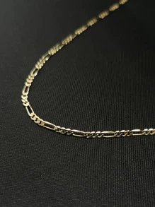 Cadena Figaro 2mm x 55cm Oro Laminado Premium - Dorado - Ver 3