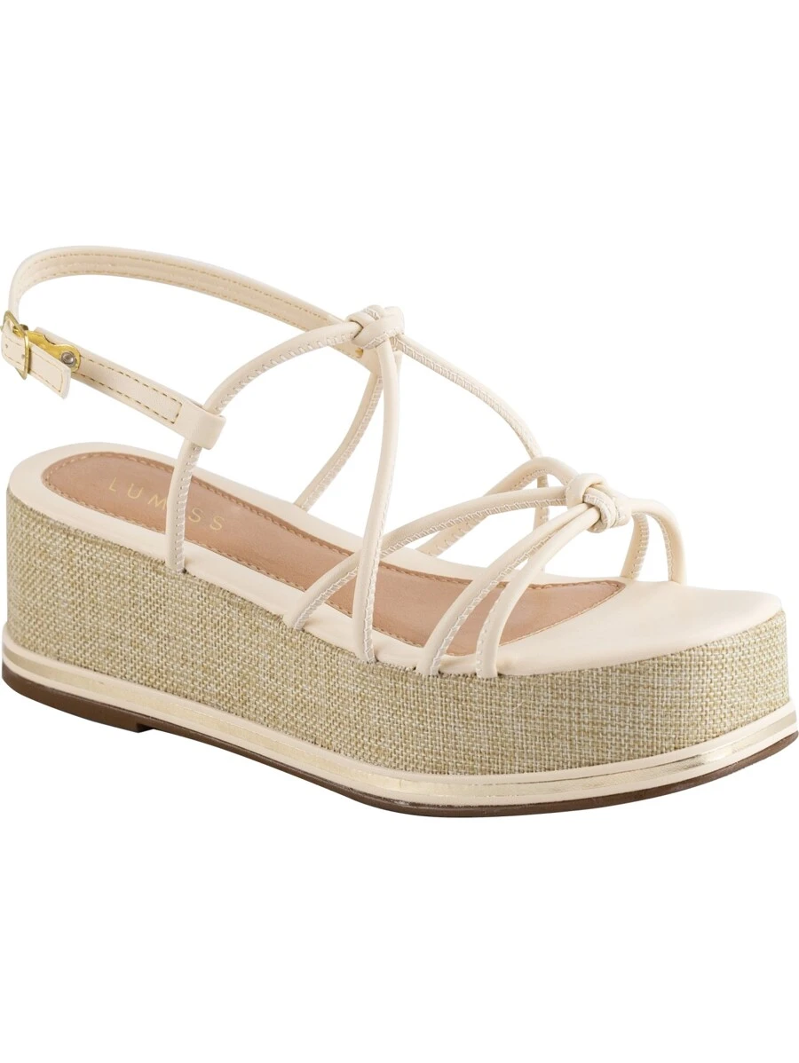 Lumiss Women Platforms & Wedge Sandals - Beige - View 1
