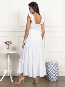 Women Dresses - trắng - Xem 5