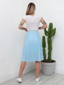 Women Skirts - Baby Blue - View 2