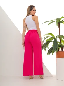Women Pants - Màu Hồng Tươi - Xem 6