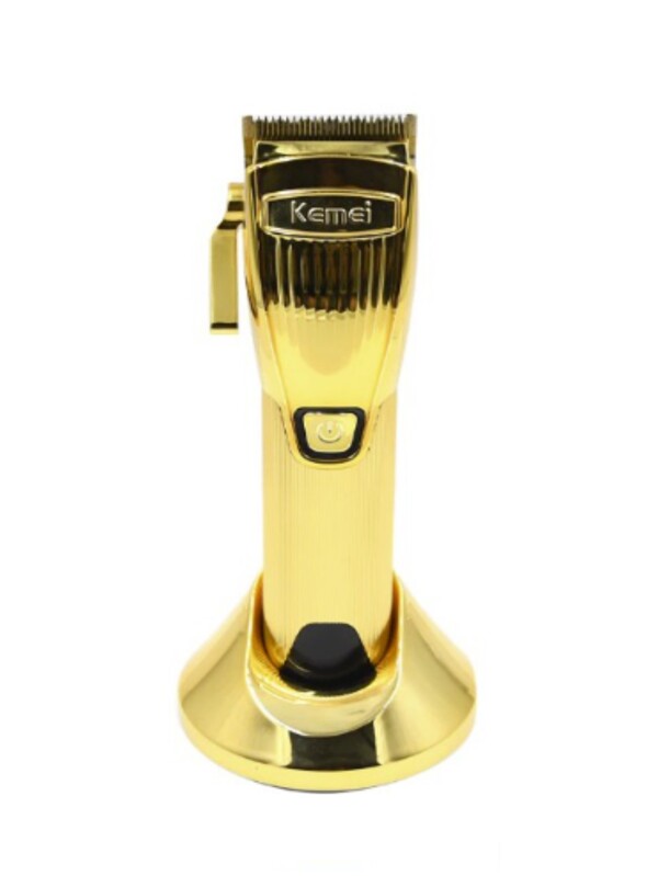 Máquina Profissional De Corta Cabelo kemei Km K32S Metal Com visor