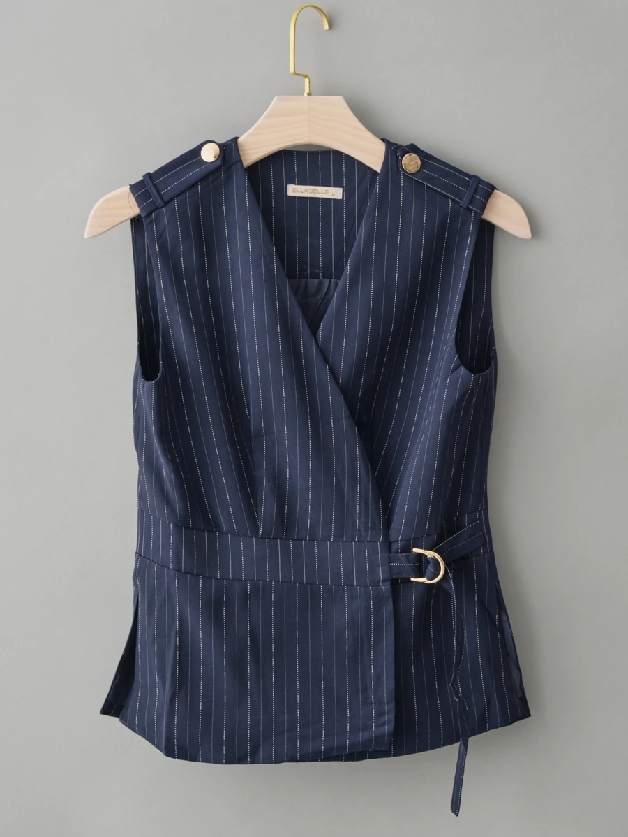 Women Blazers - 藏蓝色 - 查看 1