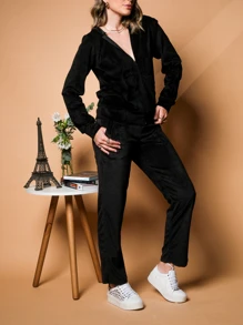 Women Two-piece Outfits - 黑色 - 查看 6