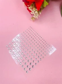1 peças de adesivos de tatuagem de rosto de strass