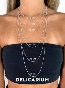 Delicarium Pendant Necklaces - Bạc - Xem 5