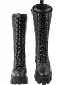 GiGiL Women Wedge Boots - Black - View 5