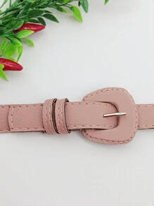 Women Belts - 藕粉色 - 查看 6
