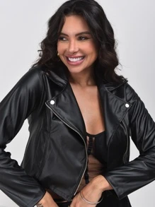 女士夹克，女士春/秋季黑色女士夹克，户外活动