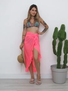 Women Cover Ups - 粉色 - 查看 2