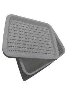 1 Caixa Cesto Organizadora Com Tampa Empilhável Multiuso