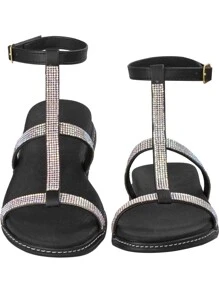 Lumiss Women Flat Sandals - 黑色 - 查看 8