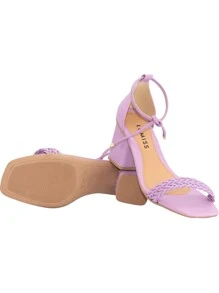 Lumiss Women Heeled Sandals - Màu Lilac Tím - Xem 6