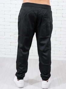 Men Sweatpants - 黑色 - 查看 2