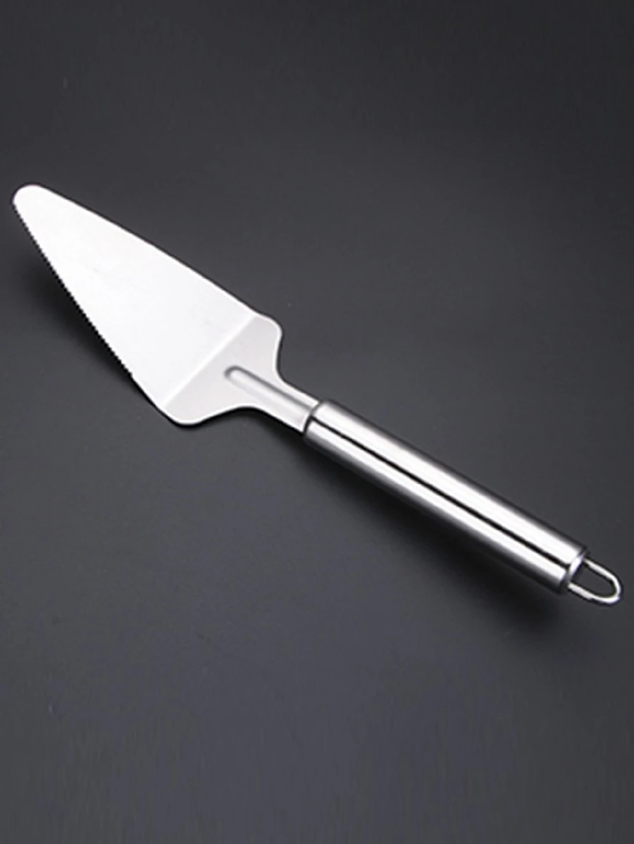 Espátula para Cortar Bolo Torta e Pães de Aço Inox - Prata - Visão 1