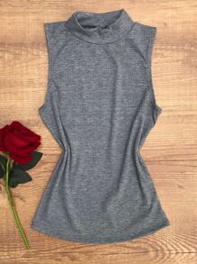 BLUSA FEMININA SIMPLEX SEM MANGA CANELADO