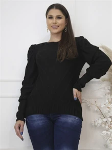 Women Sweaters - 黑色 - 查看 1