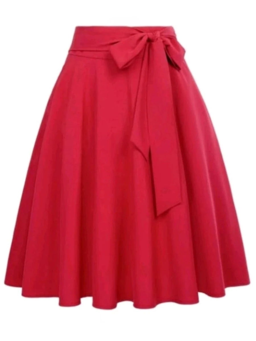Women Skirts - Red - View 1