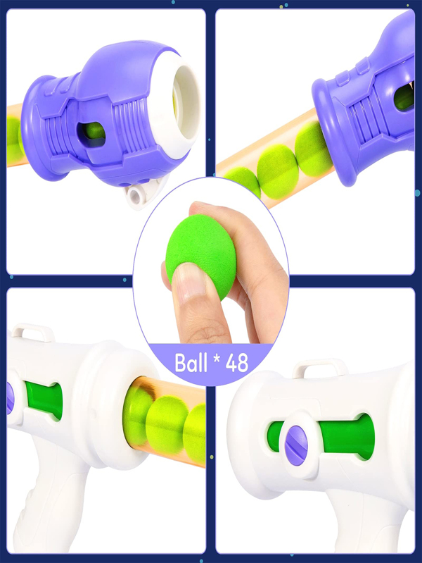 Shoot Games Toys for Boys 3 Packs Foam Ball Air Toy Guns with Shoot