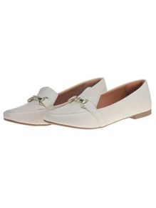 Women Flats - 米色 - 查看 2