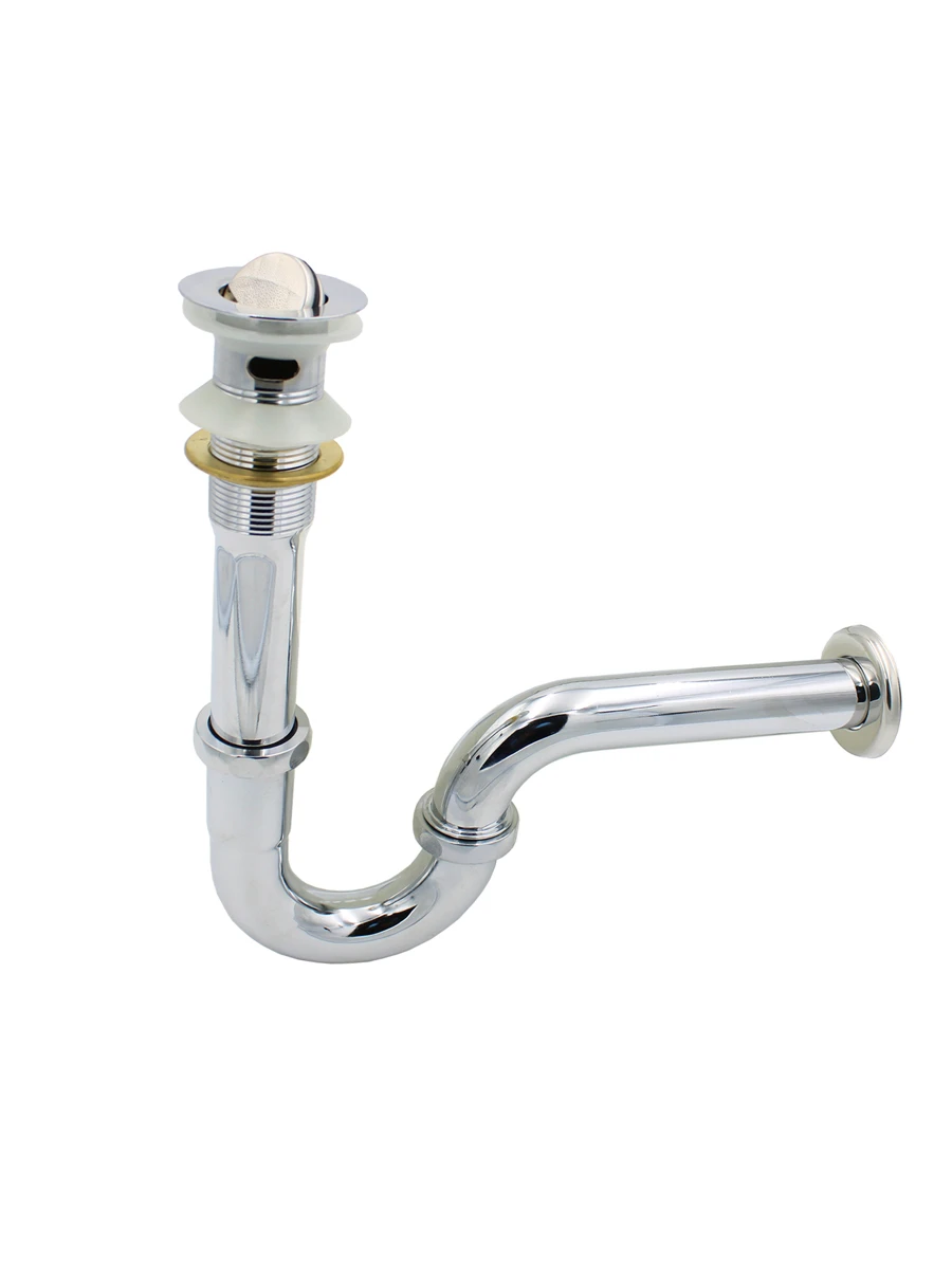 Cespol Chromed Stainless Steel Sink Drain With Coin - Silver - View 1