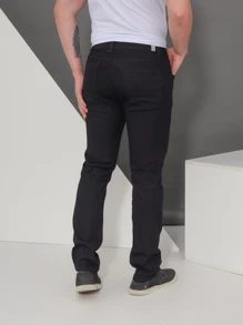 Men Jeans - 黑色 - 查看 8