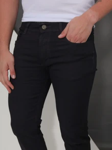 Men Jeans - 黑色 - 查看 11
