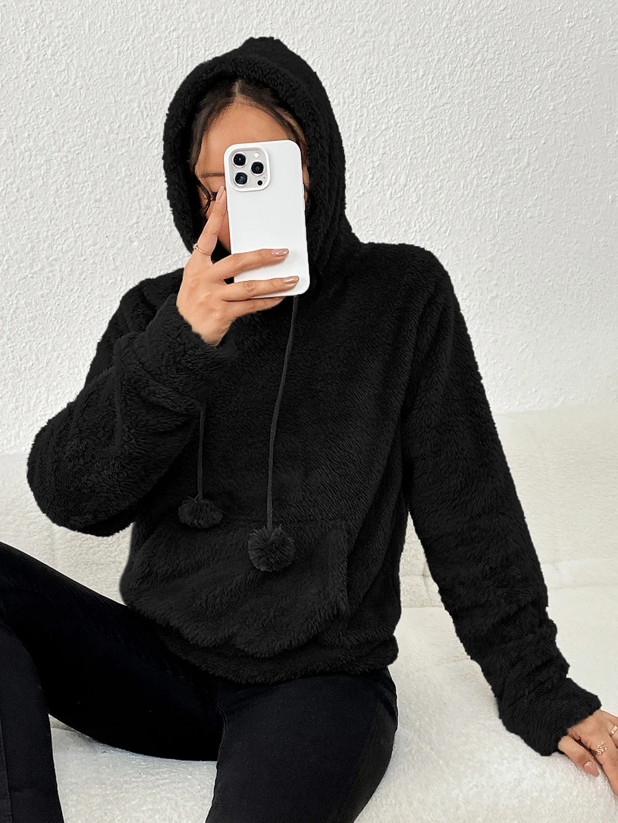 Women Sweatshirts - 黑色 - 查看 1