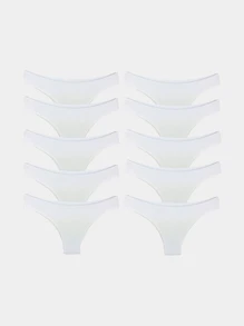 Women Thongs - 白色 - 查看 1
