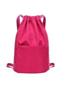 Women Fashion Backpacks - Rosa Fucsia - Ver 1